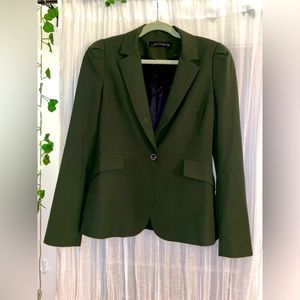 Zara tailored blazer olive